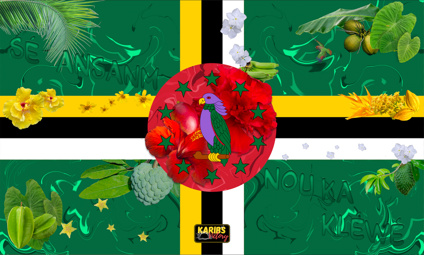 Drapeaux - Dominica