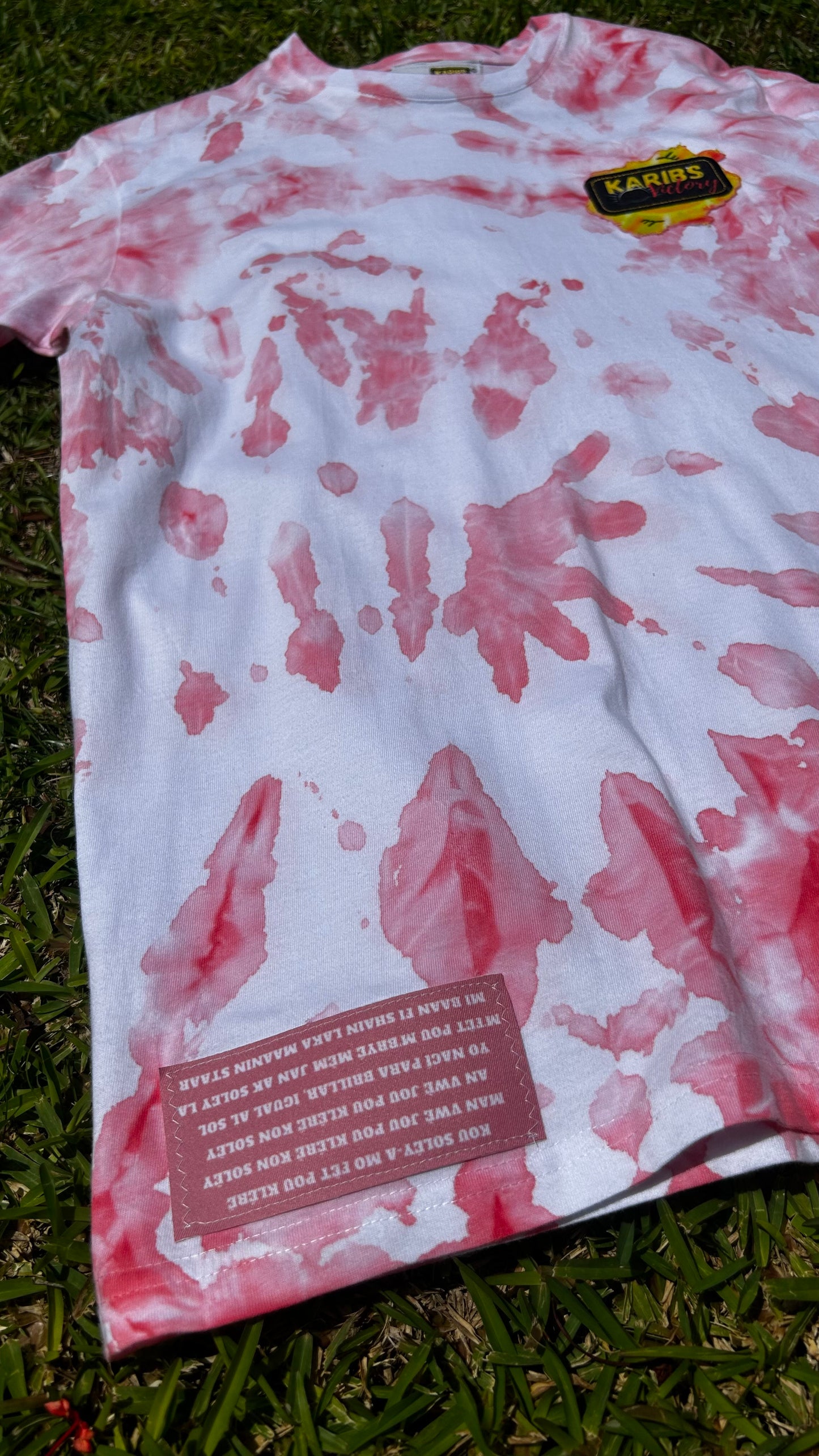 T-shirt Tie & Dye avec design ROSE - KARIBBEAN PROUD