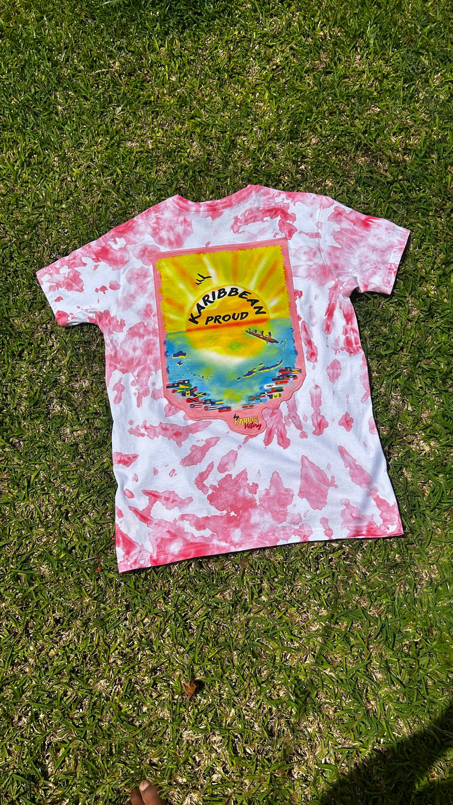 T-shirt Tie & Dye avec design ROSE - KARIBBEAN PROUD