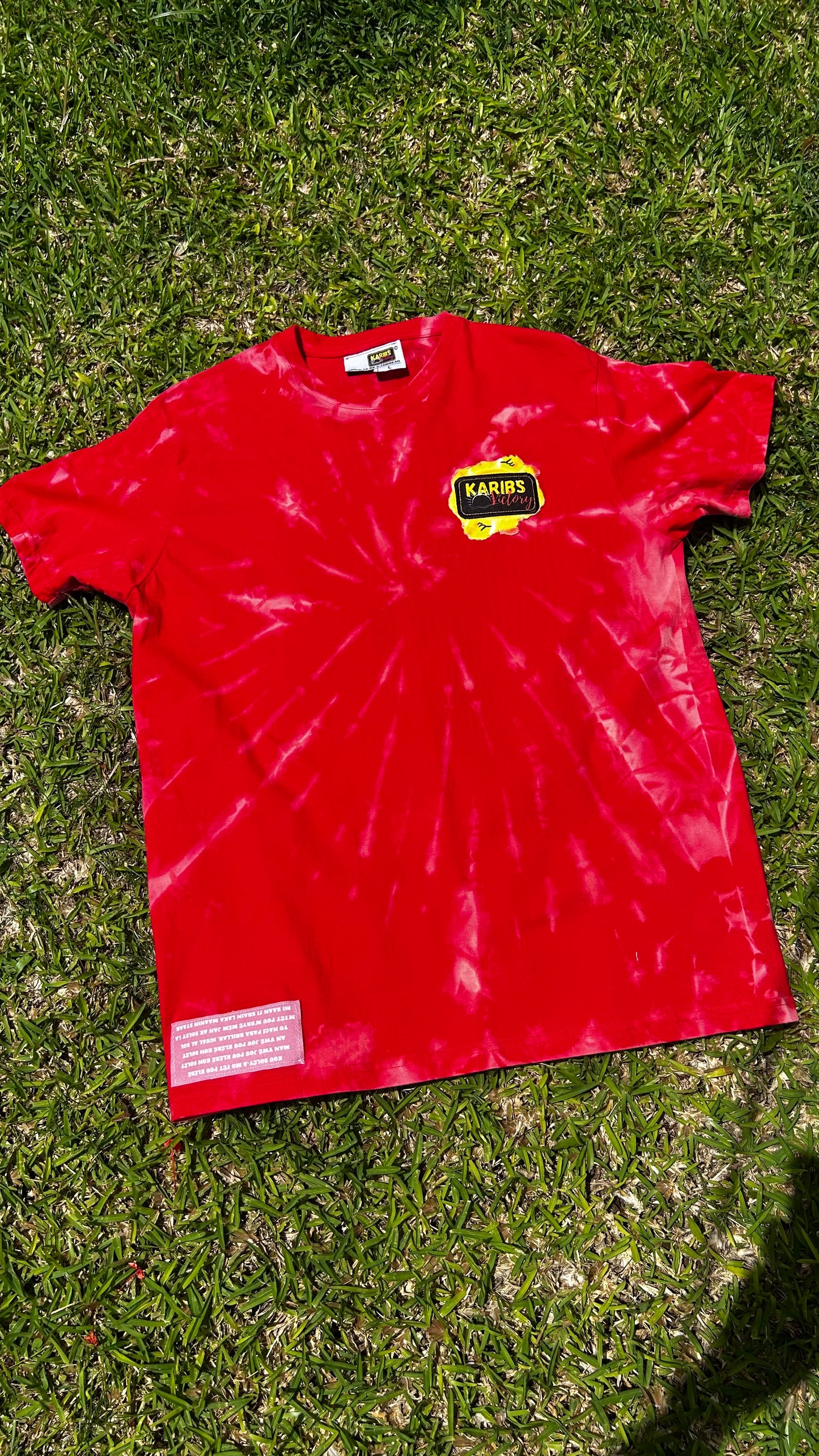 T-shirt Tie & Dye avec design ROSE - KARIBBEAN PROUD