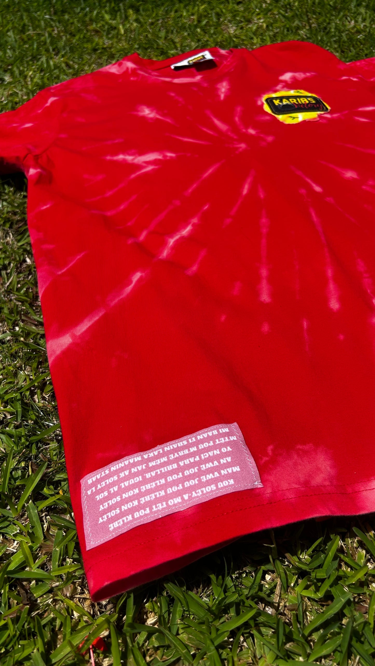 T-shirt Tie & Dye avec design ROSE - KARIBBEAN PROUD
